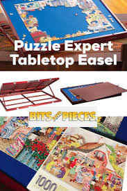 Bits And Pieces Puzzle Board With Drawers Make Puzzling Fun And Easy With The Puzzle Experttm Tabletop Easel Place The Wooden Easel On A Table Or Counte Tabletop Easel Puzzle Table Jigsaw Puzzle Table