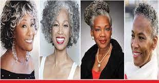Women's afro kinky curly human hair lace front african american wigs 18inch. How To Style Gray Hair For Mature Black Women Afroculture Net
