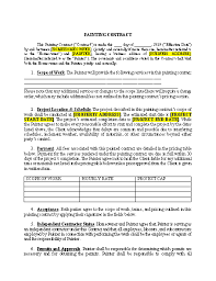 Painting Contract Template Approveme Free Contract Templates