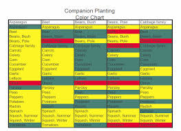 Companion Planting Color Chart