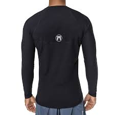Delphin Uv Protection Top Black Black Tops Tops Long Sleeve Tshirt Men