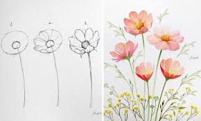 Artist Reveals How To Draw Perfect Flowers In 3 Simple Steps Flower Drawing Tutorials Flower Drawing Botanical Drawings