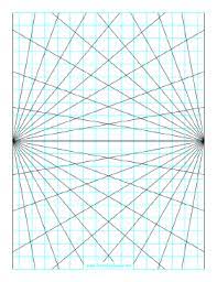 Printable Perspective Grid 2 Point Portrait Graph Paper Art Perspective Art Art Basics