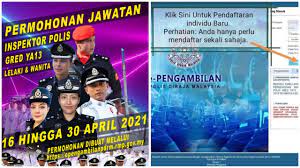 Untuk pengetahuan anda juga, pdrm telah melonggarkan salah satu syarat pengambilan untuk jawatan konstabel gred ya1 iaitu subjek bahasa melayu peringkat sijil. Epengambilan Pdrm Permohonan Jawatan Inspektor Polis April 2021