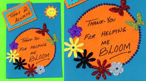 Make one of the card stocks into a frame by cutting out the center. Special Birthday Card For Teachers Candacefaber