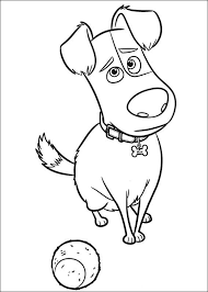 The Secret Life Of Pets Coloring Pages 7 Dog Coloring Page Pets Drawing Birthday Coloring Pages