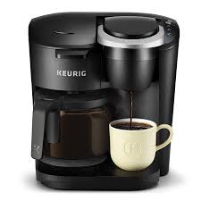 Keurig K Duo Essentials Coffee Maker With Single Serve K Cup Pod And 12 Cup Carafe Brewer Black