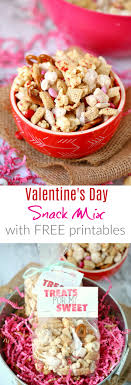 Honeycombs, bugles, and japanese seasoning? Valentine S Day Snack Mix With Free Printables Family Fresh Meals