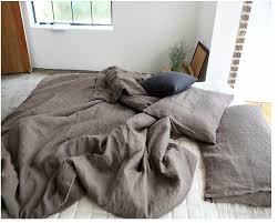 Copripiumino in puro lino, puro cotone o cotone biologico. Puro Lino Copripiumino Set Matrimoniale King Marrone Francese Biancheria Di Lino Biancheria Da Letto Set Lenzuola Federe Shams 4 Pz Lenzuolo Bedding Sets Aliexpress