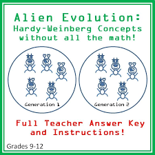 Alien Evolution A Resource For Teaching Hardy Weinberg Equilibrium Concepts Without All The Mat Teaching Biology High School Biology Classroom Biology Lessons