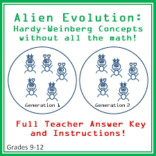Round answers to the third decimal place. Alien Evolution A Resource For Teaching Hardy Weinberg Equilibrium Concepts Without All The M Teaching Biology High School Biology Classroom Biology Classroom