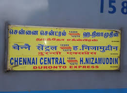 Hazrat Nizamuddin Mgr Chennai Central Duronto Express