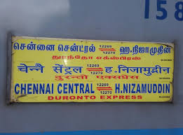 hazrat nizamuddin mgr chennai central duronto express