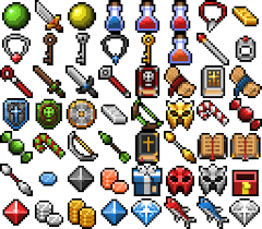 Pixelart pixel tileset 8bit megaman 32x32 sprite art pokemon game. Kyrise S Free 16x16 Rpg Icon Pack Opengameart Org