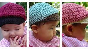 Baby Baseball Hat Crochet Tutorial Youtube Crochet Hats Newborn Crochet Patterns Crochet Baby Hats