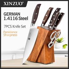 Maybe you would like to learn more about one of these? Xinzuo Professional Full 7 Pcs Knife Set German 1 4116 Stainless Steel Kitchen Knives Sets Best Kitchen Slicing Santoku Tool Knife Sets Aliexpress