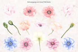 Maybe you would like to learn more about one of these? Mother S Day Clipart Mother Child Daughter Son Anemone Poppy Flowers By Paw Studio Thehungryjpeg Com