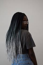Black And Grey Ombre Box Braids Box Braids Tumblr Hair Styles Natural Hair Styles Black Curls