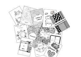 les pages de garde a colorier cours d education artistique projets cahiers coloriage krinkle foil