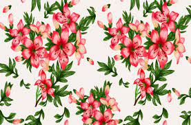 Flowers, gift baskets, roses, teddy bears Bright Floral Patterns Like Real Flowers Grafik Von Suda Digital Art Creative Fabrica