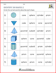 Customize your project and create realistic images to share. 3d Shapes Worksheets 2nd Grade