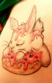 Donut Bunny Tattoo By Reniazen On Deviantart Rabbit Tattoos Bunny Tattoos Donut Tattoo