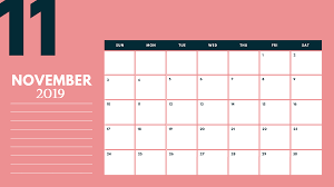 2019 November Calendar Template November Calendar Free Printable Calendar Templates Monthly Calendar Template