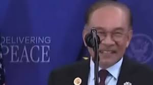 Malaysian Prime Minister Anwar Ibrahim: “We share lots￼ of things in  common. I was in prison, but you almost got there.” , Zing!, The look of  embarrassment