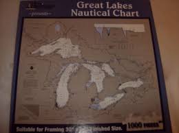 Heritage Puzzles Great Lakes Nautical Chart Jigsaw Puzzle 30