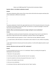 If you forget a combination for master lock, there may be wa. Master Lock 1500id Combination Padlock User Guide Manualzz