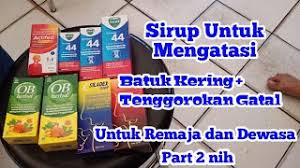 Nah, cara mengobati batuk kering yang tak kunjung sembuh di malam hari adalalh dengan mengurangi pemicu alergi tersebut. Sirup Untuk Mengatasi Batuk Kering Dan Tenggorokan Gatal Untuk Remaja Dan Dewasa Sub Indonesia Youtube