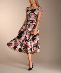 Lbisse Floral Midi Dress Women Plus Zulily Womens Midi Dresses Floral Midi Dress Dresses