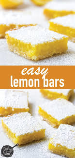 Easy Lemon Bars Recipe Lemon Bars Easy Dessert Recipes Lemon Bars