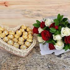 Whether it's in the form of a bar, a cake, gelato, or a note: Flower Bouquets Flower Gifts Hamper World