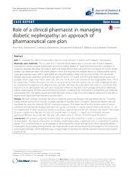 Role Of A Clinical Pharmacist In Managing Diabetic