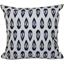 Black And White Striped Pillows Walmart Simply Daisy 16 X 16 Ikat Tears Geometric Outdoor Pillow Walmart Com In 2020 Throw Pillows White Decorative Pillows Printed Throw Pillows