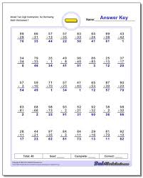 488 Subtraction Worksheets For You To Print Right Now