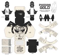 Phidias Gold Paper Toys Paper Toy Fr Paper Toy Creations En Papier Papercraft