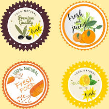 Here are a few designs that we like to print so we thought we would share them. Natural Food Label Templates Colored Serrated Design Free Vector In Adobe Illustrator Ai Ai Format Encapsulated Postscript Eps Eps Format Format For Free Download 4 07mb