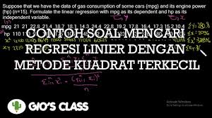 Pt astrea bersama menetapkan kas kecil untuk pembayaran pengeluaran dalam nominal yang kecil. Contoh Soal Mencari Regresi Linier Linear Regression Dengan Metode Kuadrat Terkecil Least Square Youtube