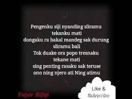 We did not find results for: Lirik Lagu Tresno Tekane Mati