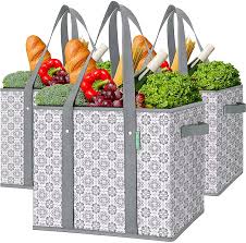 The mesh fabric drys easily. Amazon Com Wiselife Reusable Grocery Bags 3 Pack Large Grocery Tote Bag Water Resistant Shopping Bags Foldable Grocery Bag For Clothes Toys Shoes And Picnic Kitchen Dining