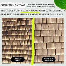 Waterproof, stabilize and maintain with the next generation of voc free and non toxic tricopolymer coating. Wash Safe Industries Cedar Seal Wood Waterproofing Sealer 1 Gal Bottle Pricepulse