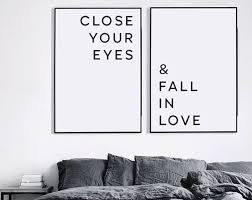 Valentinstag Druck Master Schlafzimmer Wand Dekor Druckbare Wandkunst Uber Bettkunst Druckbare Liebe Zitat Und Dann Eines Tages Gab Es Sie Wohungsdekoration Schlafzimmer Wand Und Wanddesign