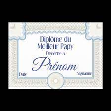 Chercher un emploi sans avoir de diplôme est une route semée d'embûches. Diplome Meilleur Grand Pere Bleu Gratuit A Imprimer Carte 1686