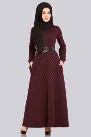 Modaselvim Elbise Kemerli Elbise Ukb3010 Desen4 Bordo Elbise Elbiseler Elbise Modelleri