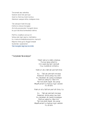 Jangan lupakan kisah cinta ini ya, meski hanya dalam hati akan kuingat dirimu selamanya dan takkan terganti oleh yang lain. Lirik Lagu