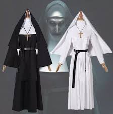 Valak, who takes the form of a nun in the movie, appears in various grimoires (books of magic that in part describe how to conjure demons). New The Conjuring Scary The Nun Valak Sister Cosplay Costume Halloween Women Dress Movie Tv Costumes Aliexpress