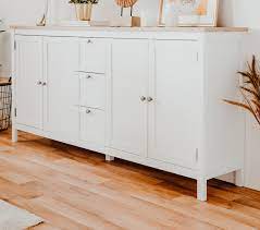 Viele käufer entscheiden sich für 180 cm bis 200 cm breite modelle. Sideboard Bergen Weiss Und Eiche 180 X 90 Cm