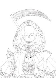 Таро святой смерти / santa muerte / краткий обзор. Siochanta On Twitter I Created A Free Colouring Artwork About Santa Muerte You Can Download It Here As A Pdf To Print It Out Yourself Https T Co Ygtunqcwfb Santamuerte Https T Co Wbgazsbily Twitter